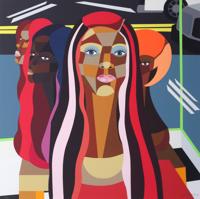 Derrick Adams WHERE MY GIRLS AT Screenprint - Sold for $21,760 on 05-16-2026 (Lot 442).jpg